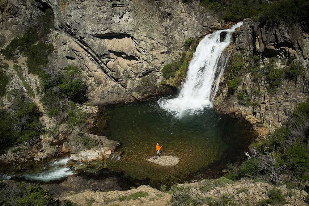 Patagonia Waterfall Fly Fishing